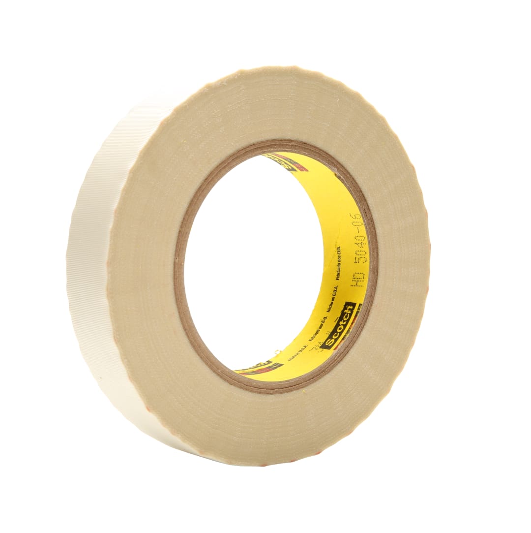 3M™ Glass Cloth Tape 361, White, 25 mm x 55 m, 0.17 mm, Individually Wrapped Conveniently Packaged