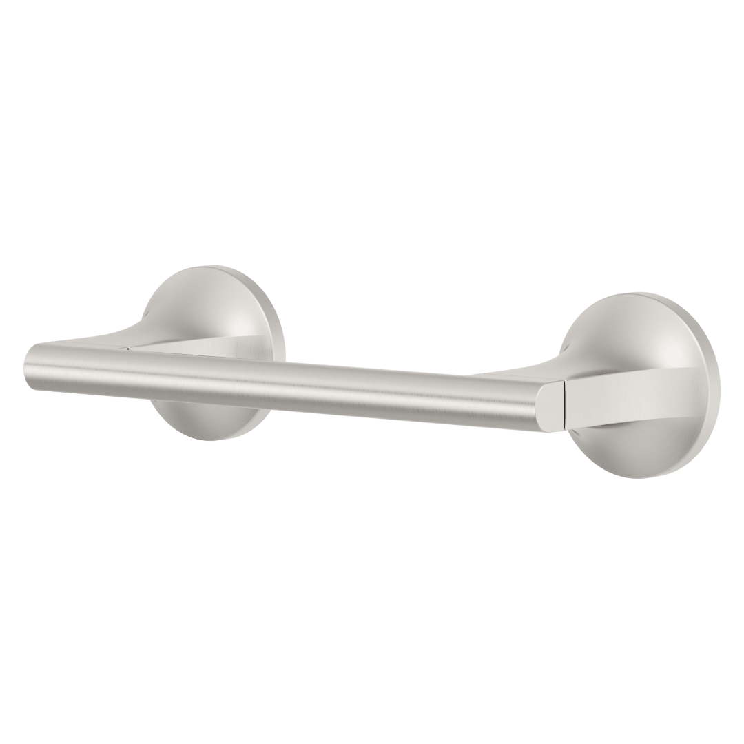Pfiirst Modern Toilet Paper Holder in Spot Defense Brushed Nickel