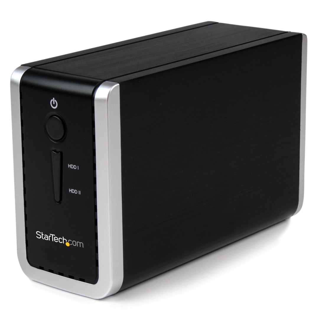 3.5" SATA USB 3 RAID HDD Hard Drive Enclosure 2Bay