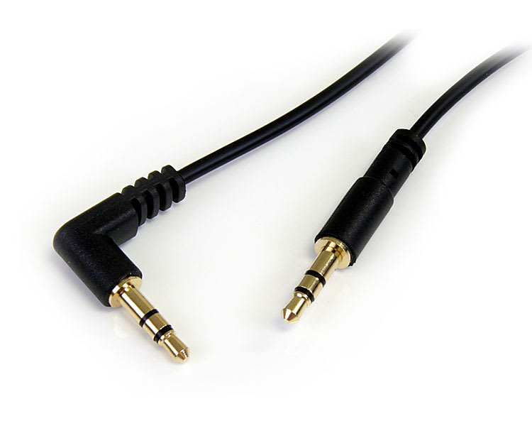 3 ft 3 5mm Stereo Audio Cable Right Angle M M