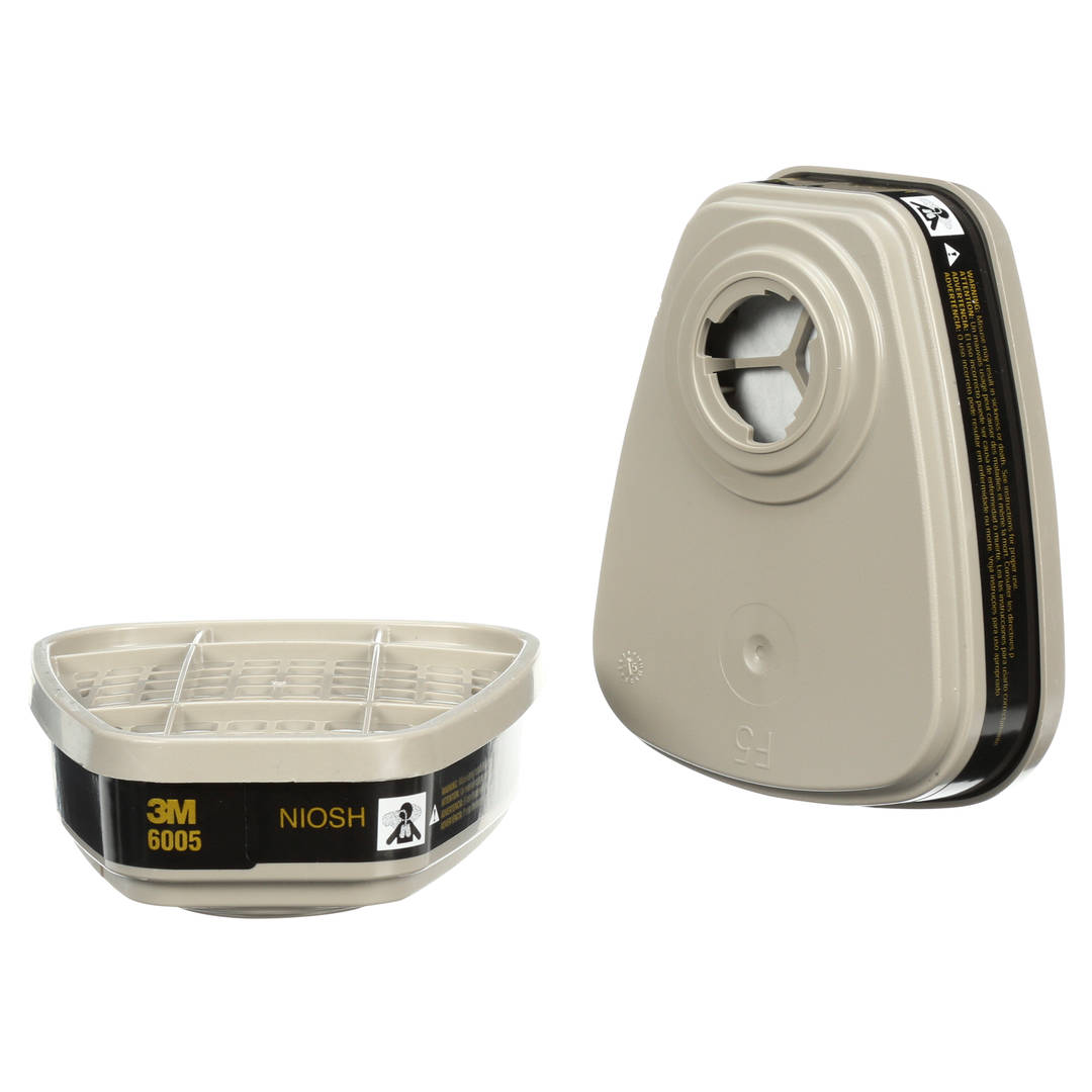 Cartucho para Formaldeído/Vapores Orgânicos 3M™ 6005 – Proteção Respiratória, 60/Caixa