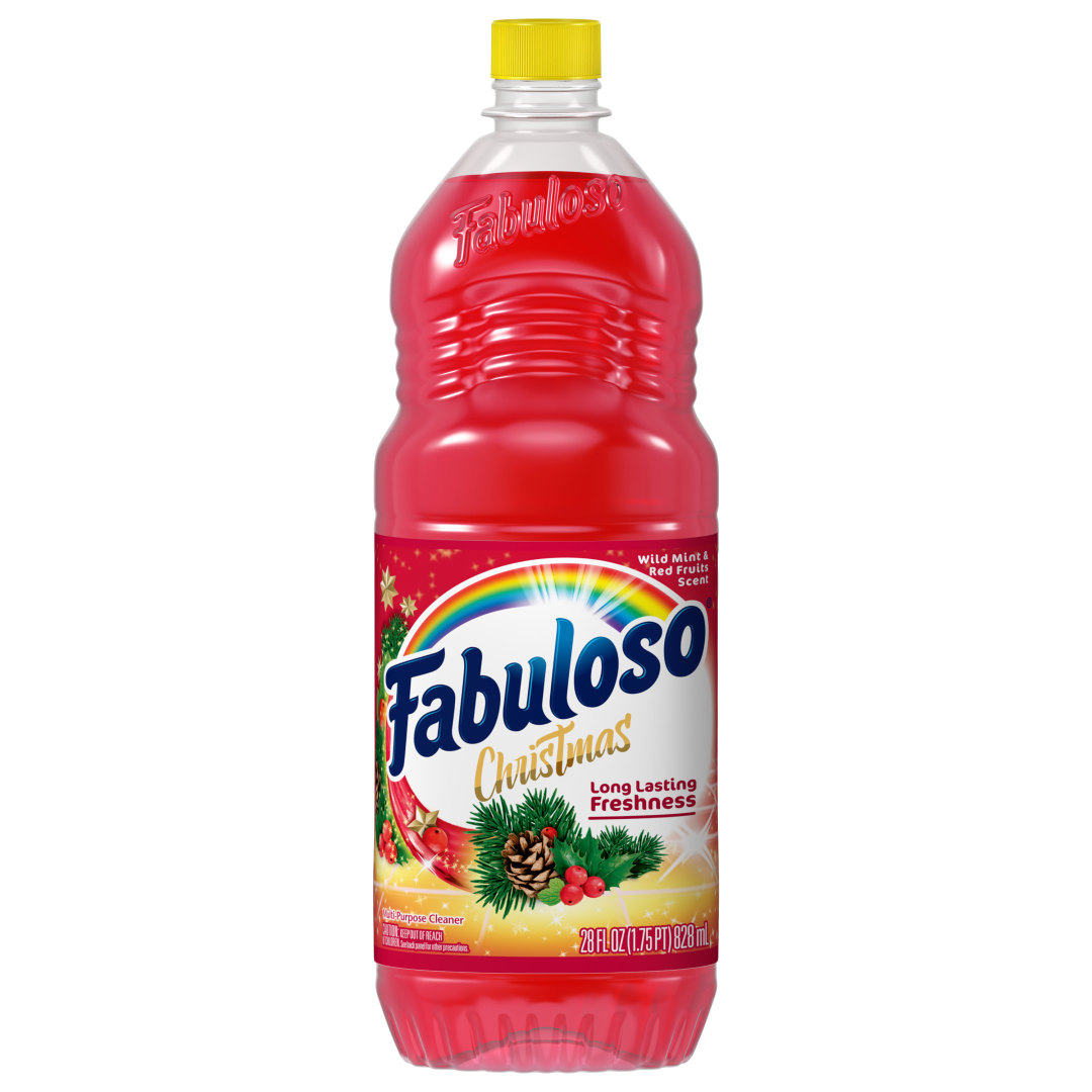 Fabuloso® Original Multi-Purpose Cleaner, Christmas Wild Mint & Red Berries Scent, 28 fl oz