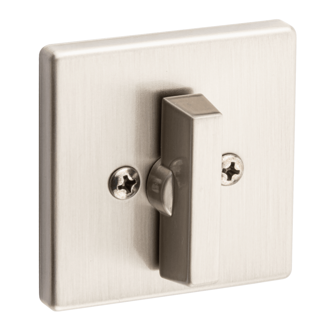 663 Unkeyed Square Deadbolt in Satin Nickel