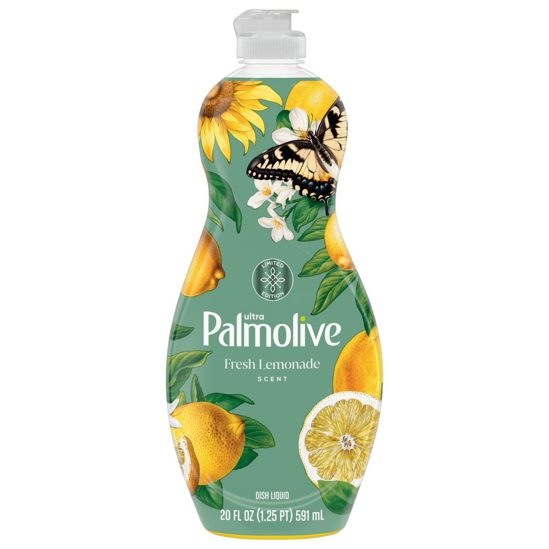 Palmolive Ultra Strength Liquid Dish Soap, Limited Edition, Fresh Lemonade Scent, 20 fl oz Bottle (6 Pack)