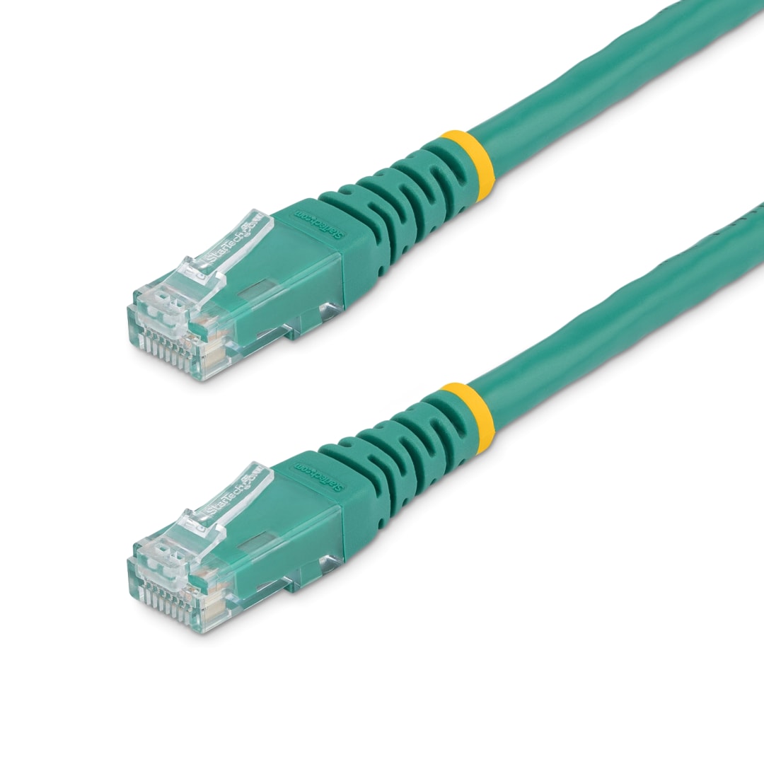 2 ft Green Molded Cat 6 Patch Cable