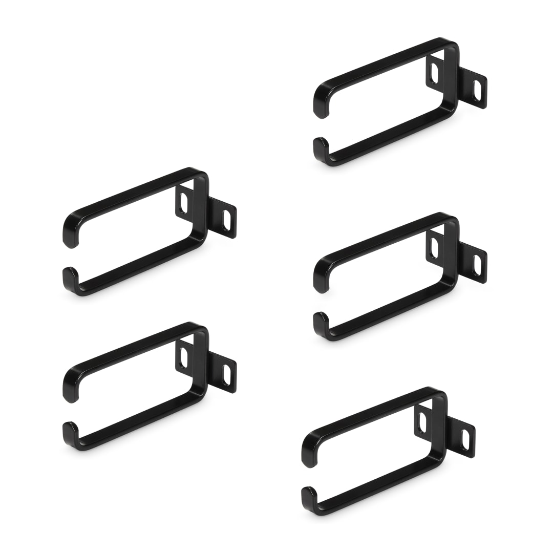5 Pack, 1U Vertical Server Rack Cable Management D-Ring Hook