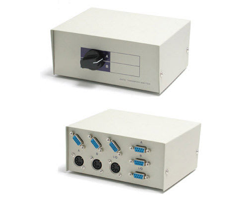 Manual 2-1 KVM Switchbox VGA/Serial/AT