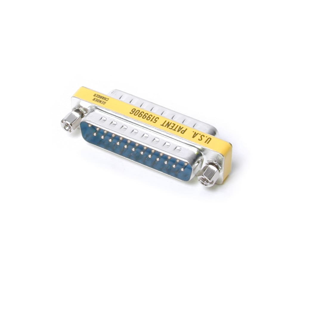 Slimline Gender Changer DB25M to DB25M