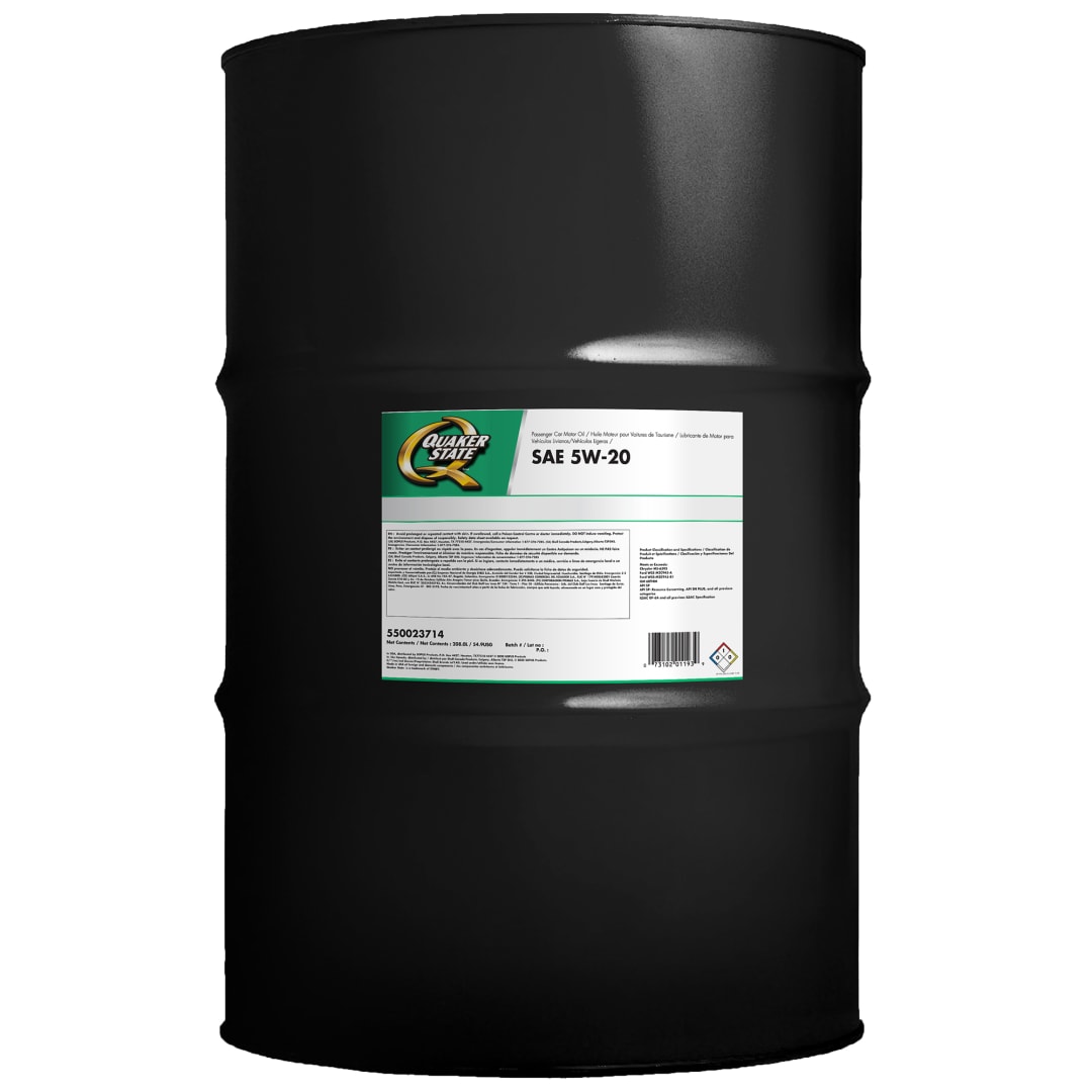 Quaker State 5W-20 Motor Oil, 55 Gallon Drum
