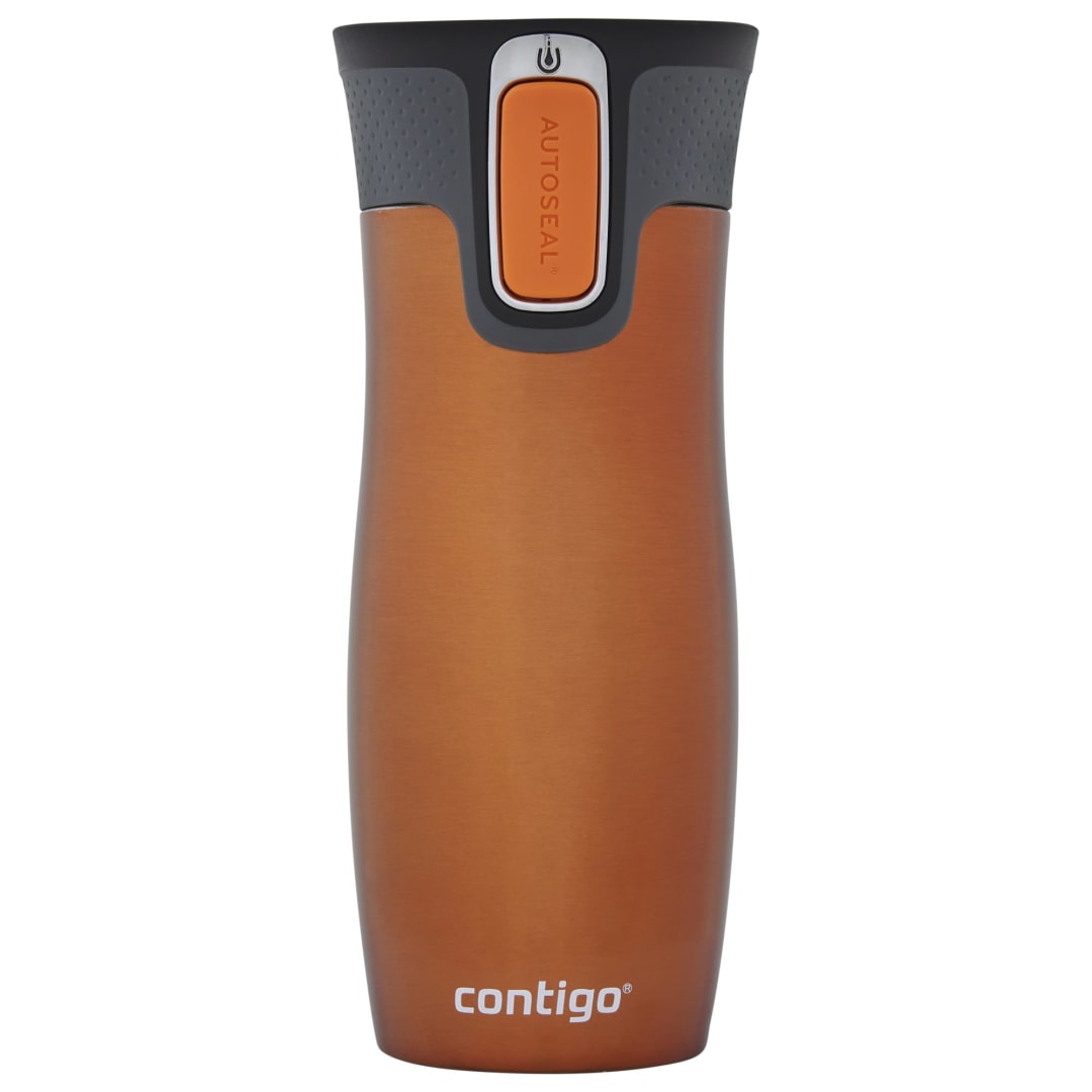 Contigo® West Loop AUTOSEAL® Travel Mug, Stainless Steel Thermal Mug, Vacuum Flask, Leakproof, BPA-Free, 470ml., Tangerine