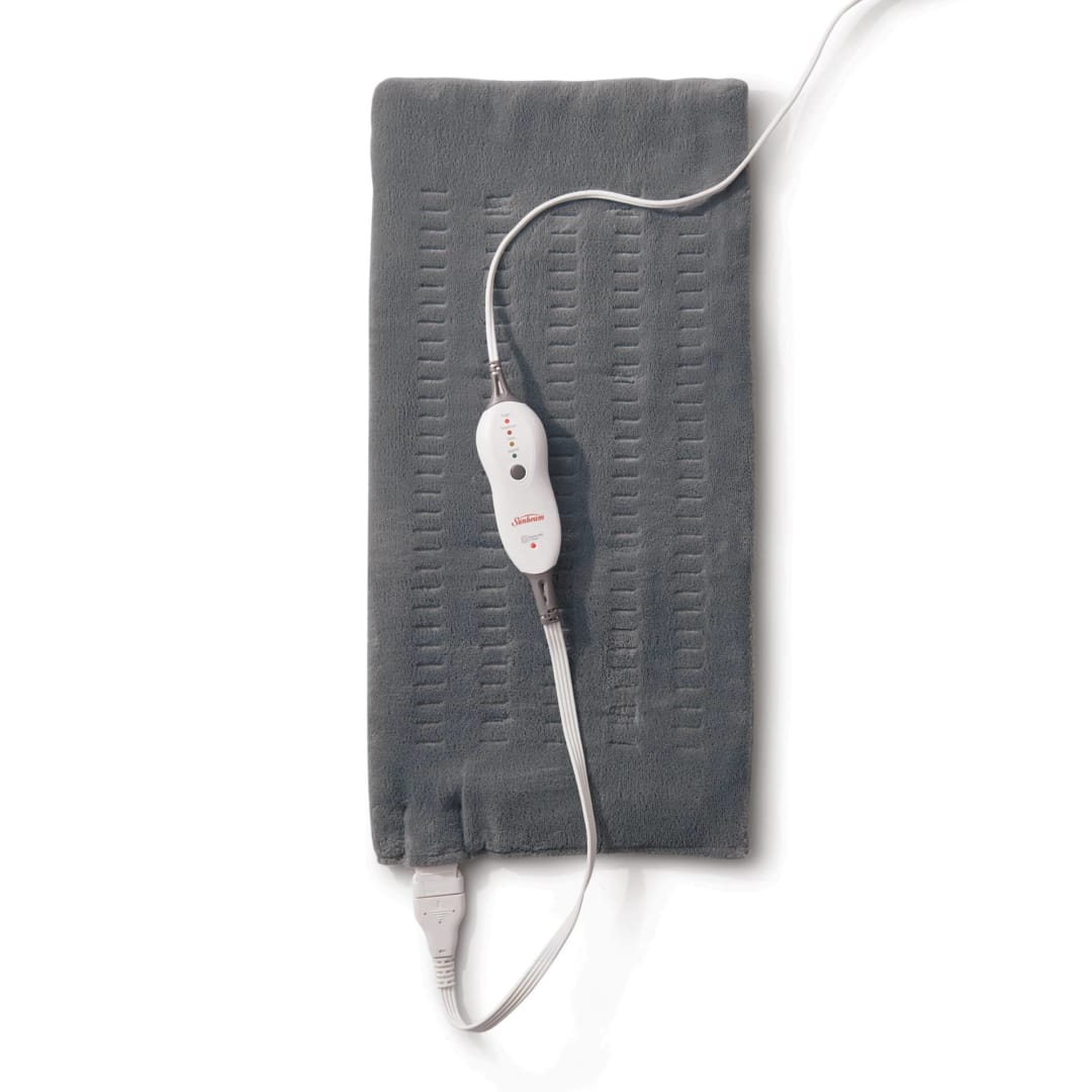 HEAT PAD SBM KNG PRM PLUSH LED 4HS GRAY