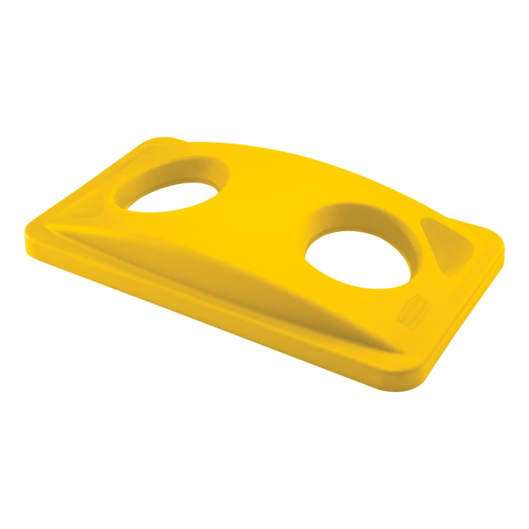 Slim Jim® Recycling Bottles/ Cans Lid Yellow