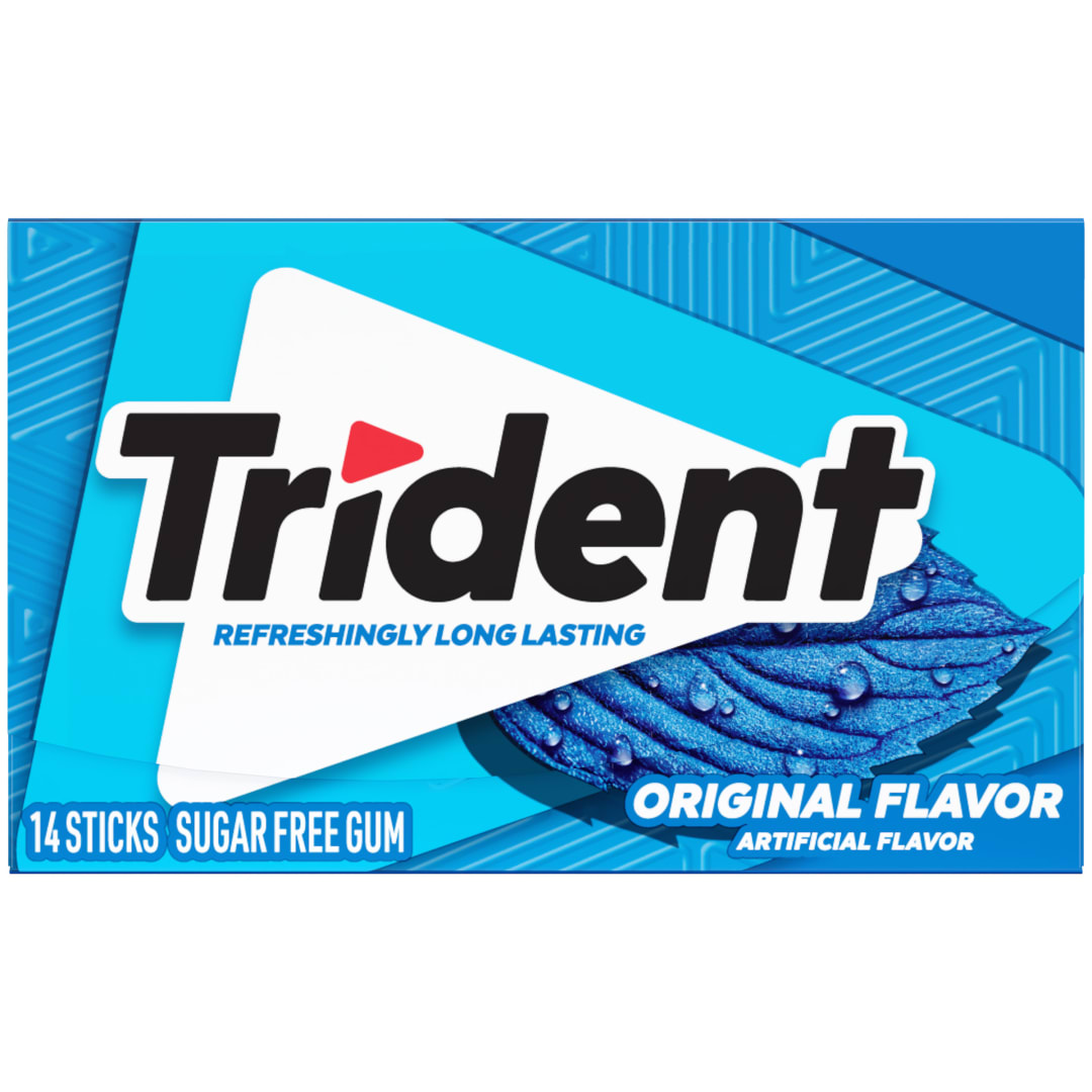 Trident Sugar Free Chewing Gum Original 14 pc Single
