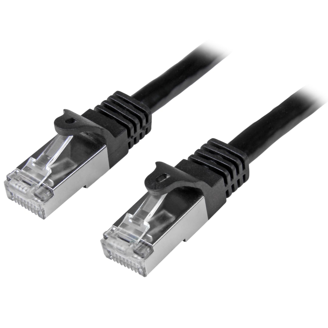 5m Black Cat6 Shielded Gigabit Network Cable