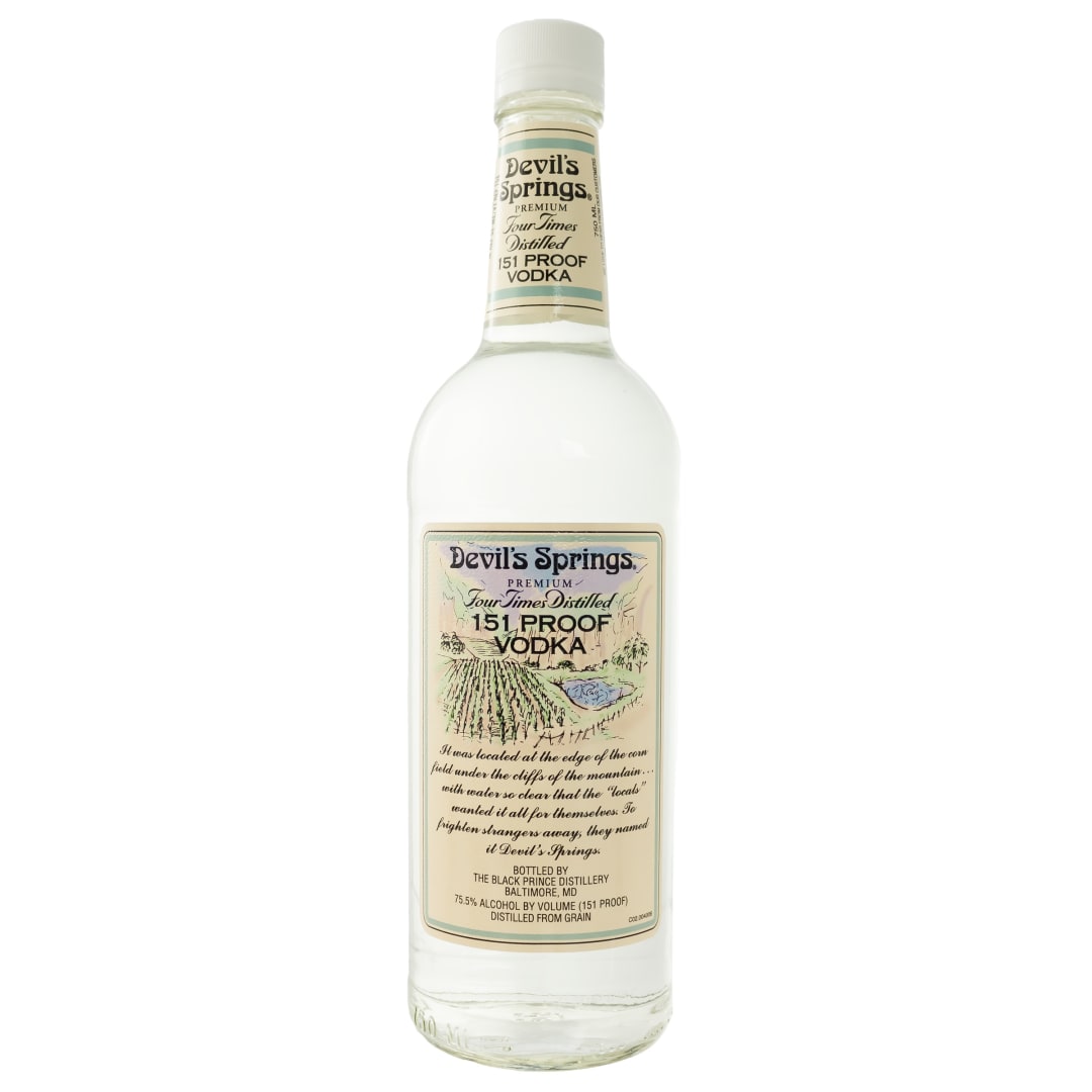 Devils Spring Vodka 750ml 151 Proof