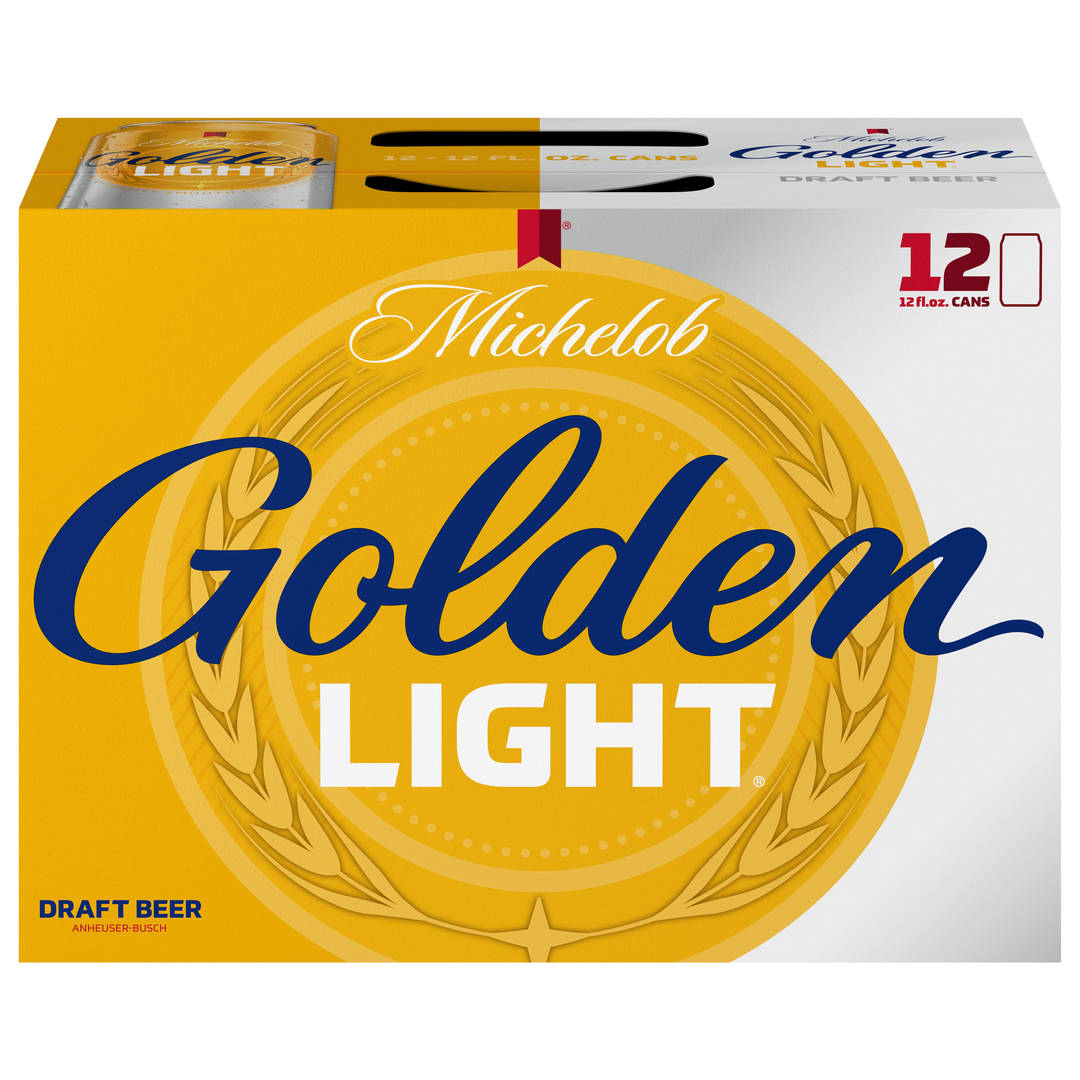 Michelob Golden Draft Light 12x12 oz Can Pack CARRIER