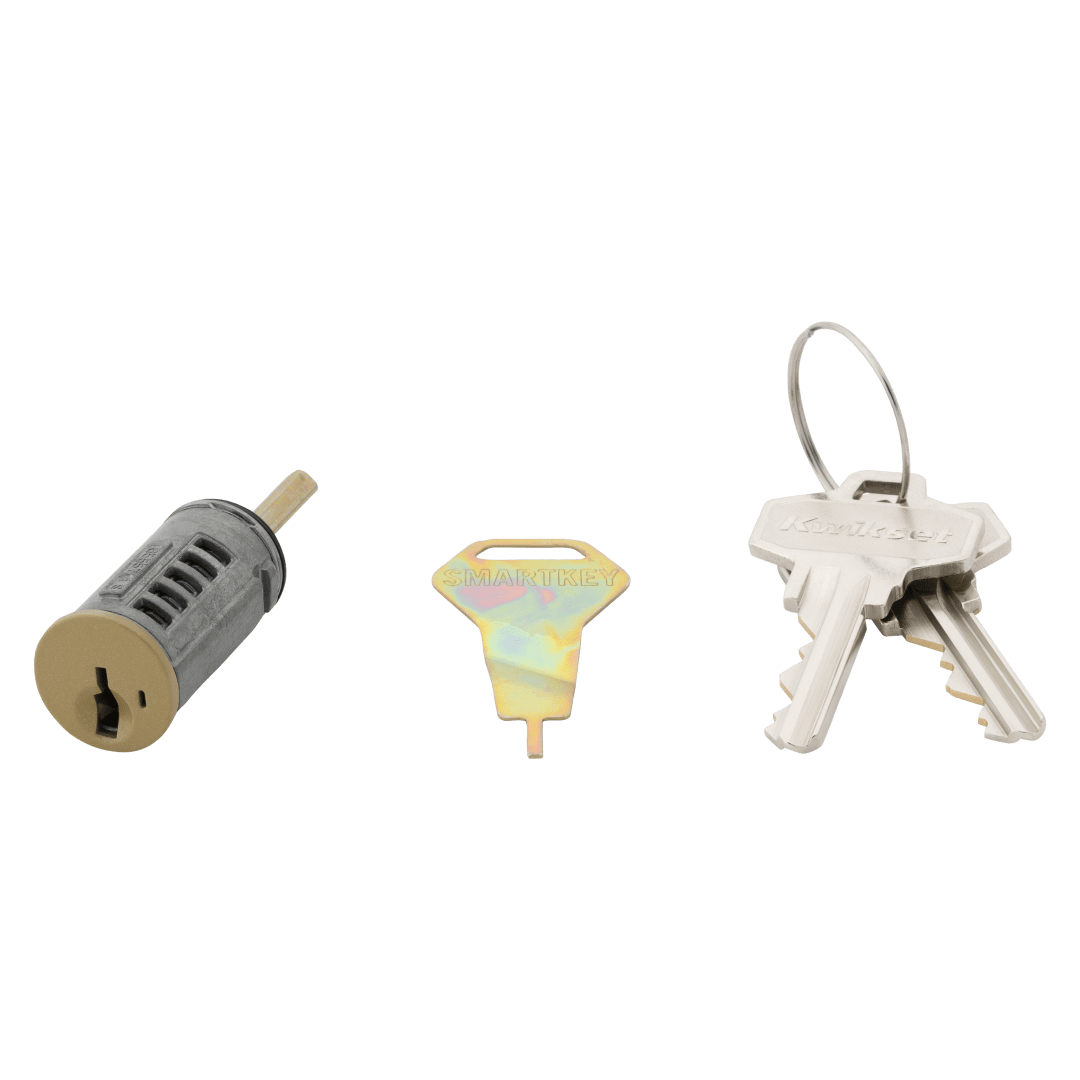C-Keyway Interior Double Cylinder for Polished Brass or Antique Brass Finish