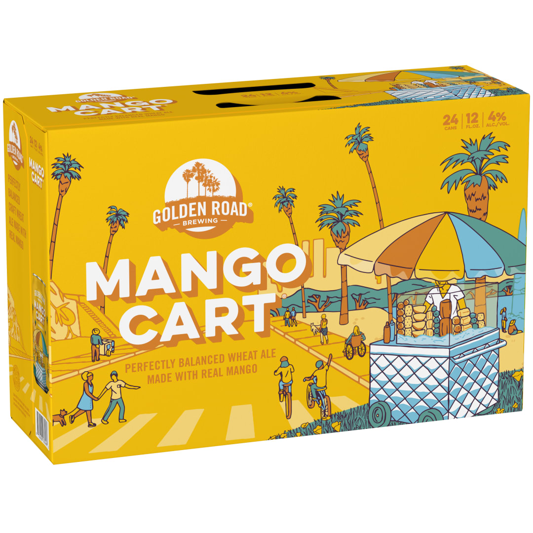 Golden Road Brewing Mango Cart Beer 24 - 12 fl oz Cans