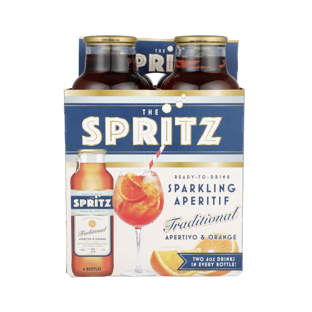The Spritz Traditional Apertivo and Orange Vodka Liqueur 375ml 12 Proof