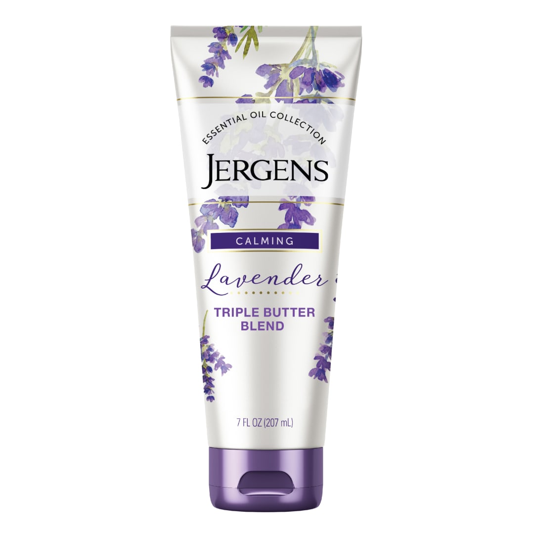 Jergens Lavender Hand & Body Lotion For Dry Skin, 7 fl oz