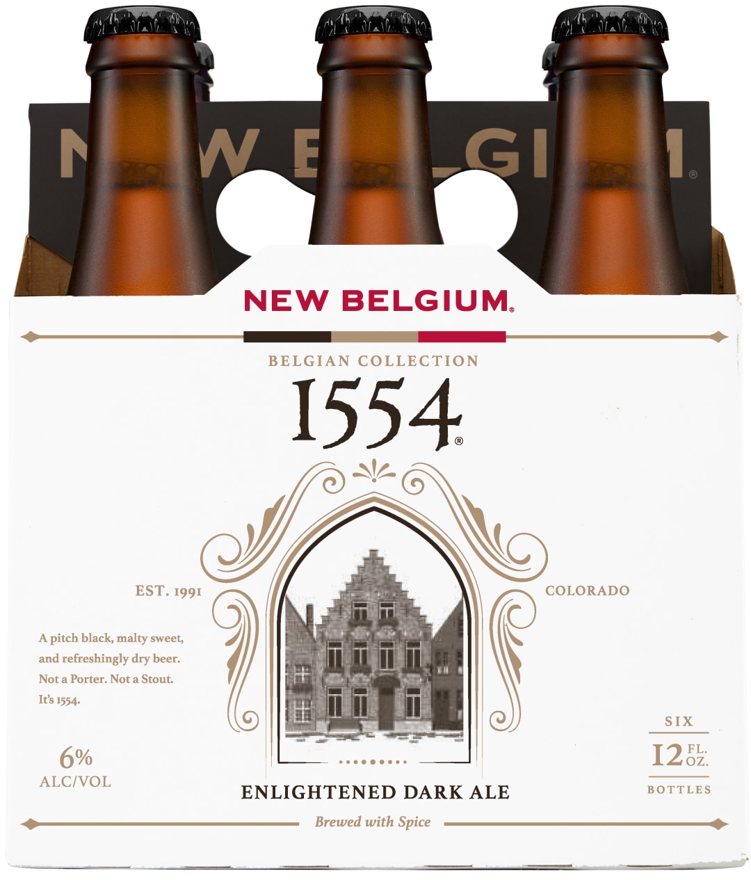 1554 Enlightened Dark Ale Beer, 6 Pack, 12 fl oz Bottles