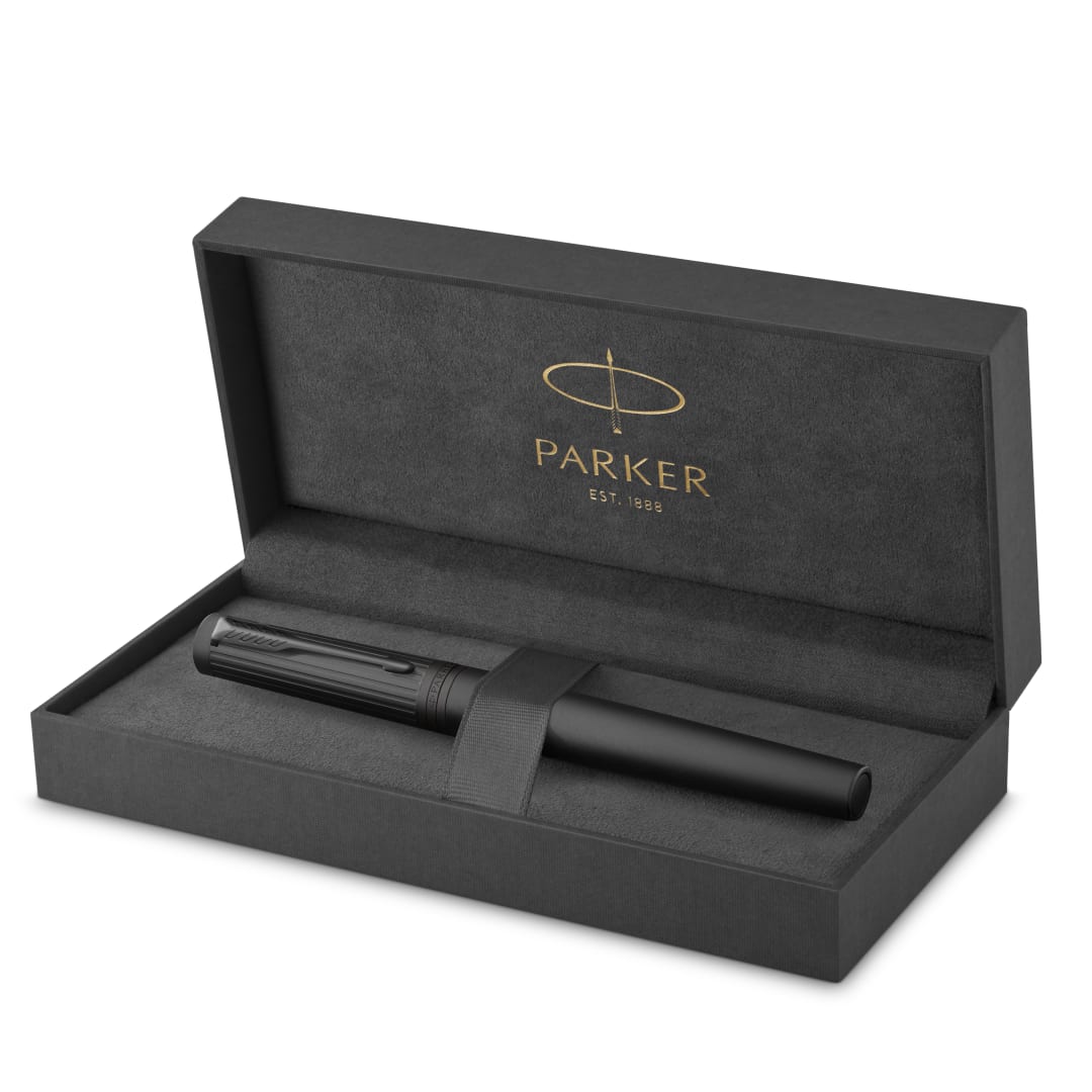 Pluma estilográfica Parker Ingenuity | Colección principal | Negro BT | Tinta negra | Estuche de regalo