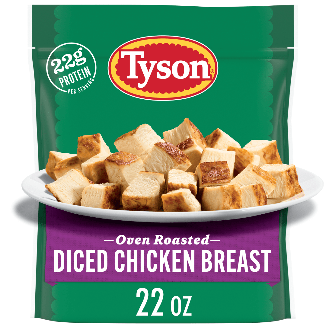 Tyson Frozen Oven Roasted Diced Chicken Breast, 22 oz