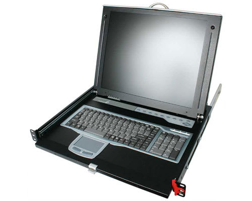 1U Cabinet Command Console with 17" TFT Panel