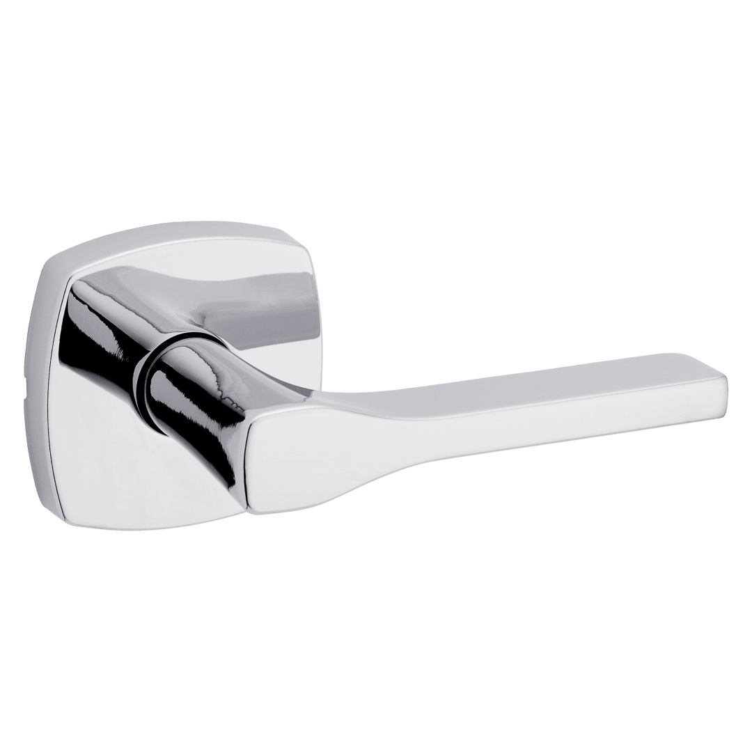 Tripoli Hall/Closet Hall/Closet Lever w/ Soft Modern Rose in Polished Chrome