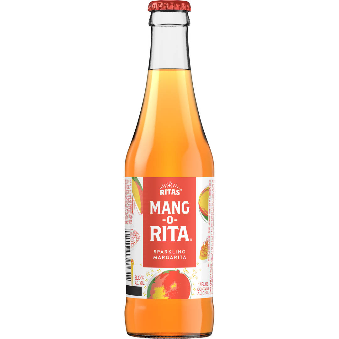 Ritas Mang-O-Rita Sparkling Margarita, 12 fl. oz. Bottle, 8% ABV