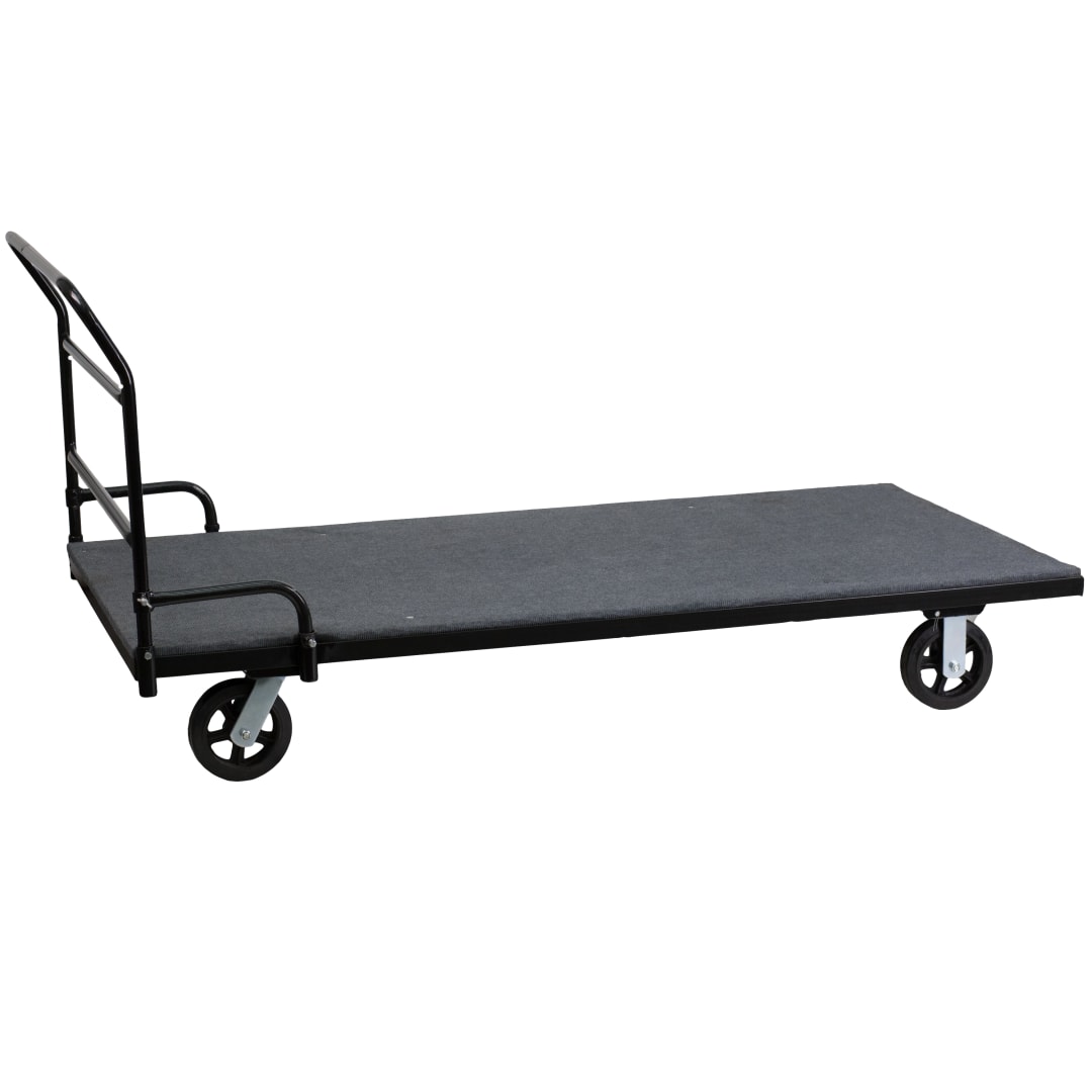 Neena Folding Table Dolly with Carpeted Platform for Rectangular Tables