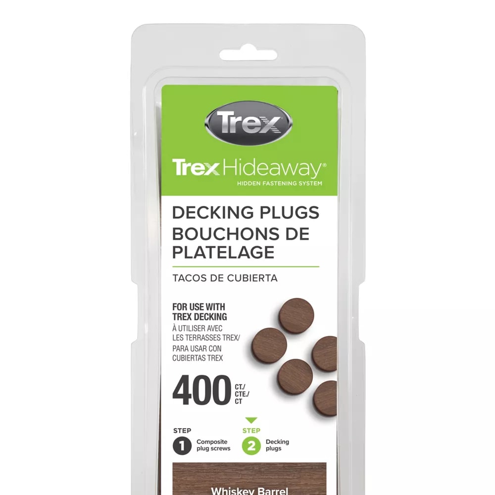 Trex® Decking Plugs Whiskey Barrel- 400 count/pack