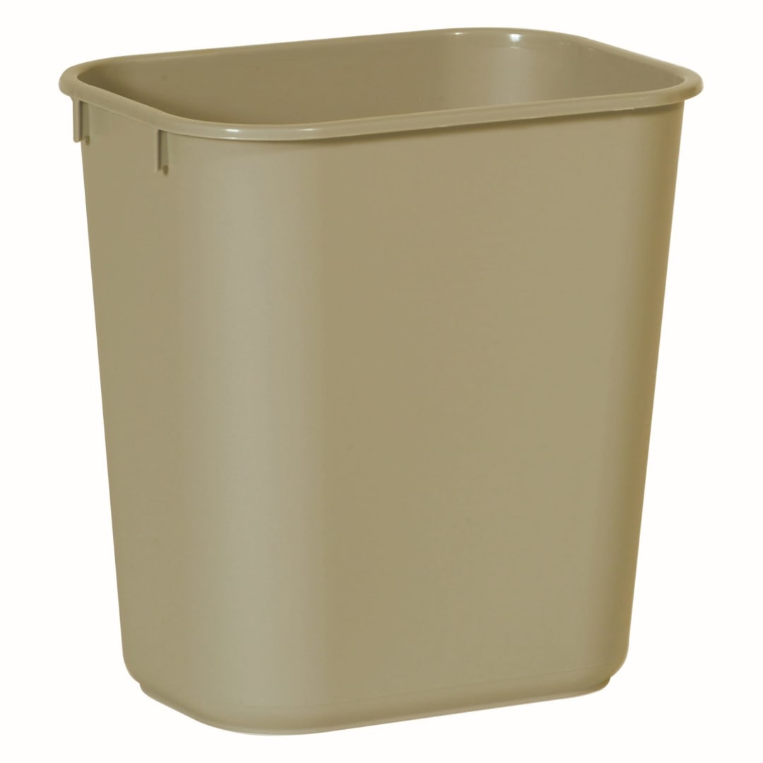 Wastebasket Small 13 Qt, Beige