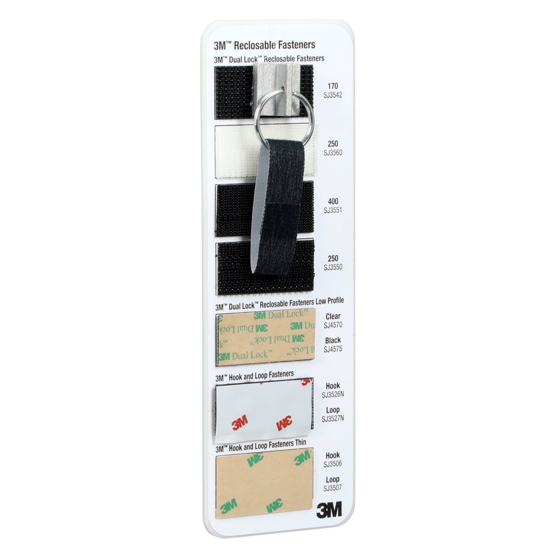 3M™ Reclosable Fastener Demo Board, 10 1/2 x 3 1/2, 5 per case
