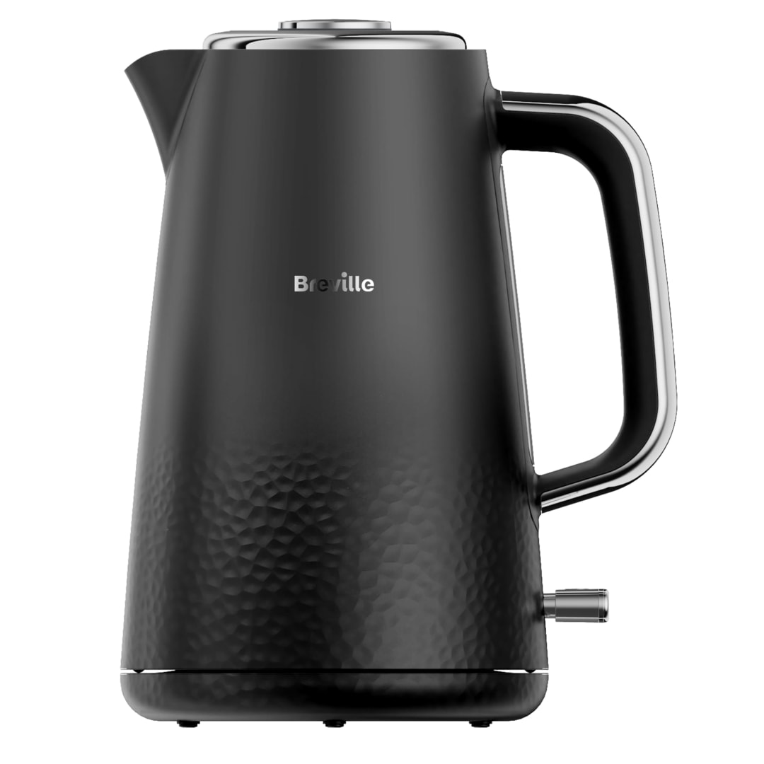 MASS TEXTURED PLASTIC KETTLE - BLACK