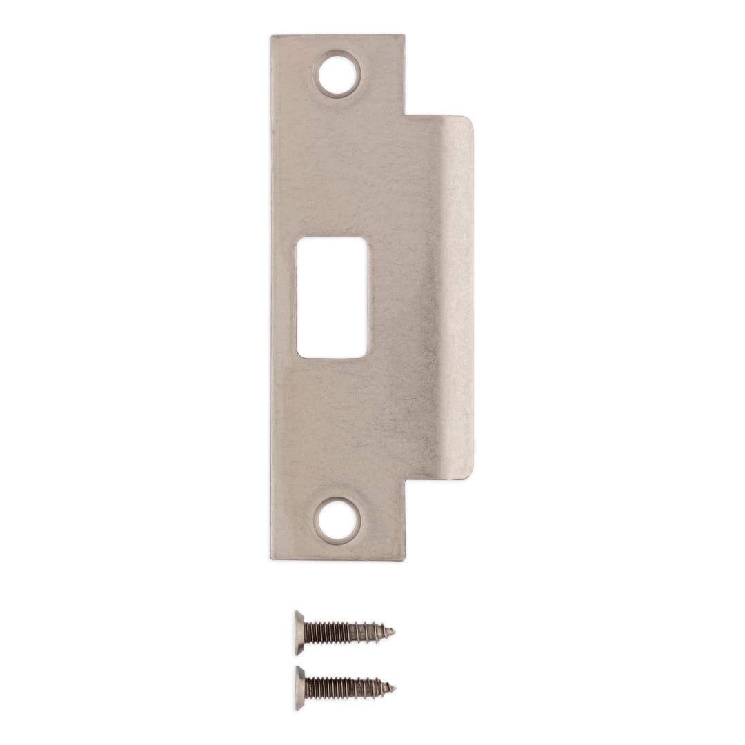 ASA 4-7/8" Strike for Knob/Lever in Satin Nickel Finish