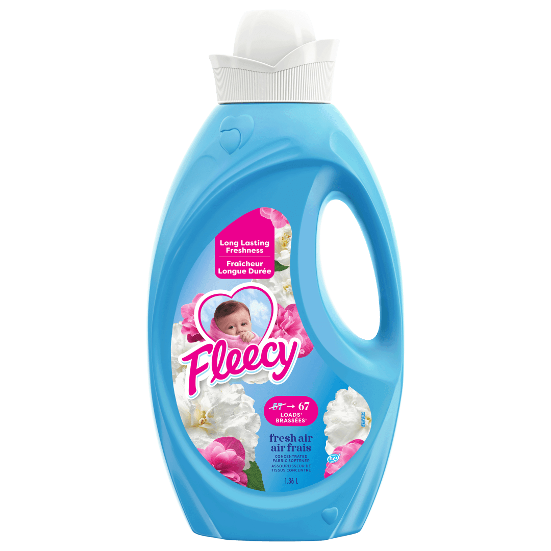 Fleecy Liquid Fabric Softener, Fresh Air, 57 Loads, 1.36 L