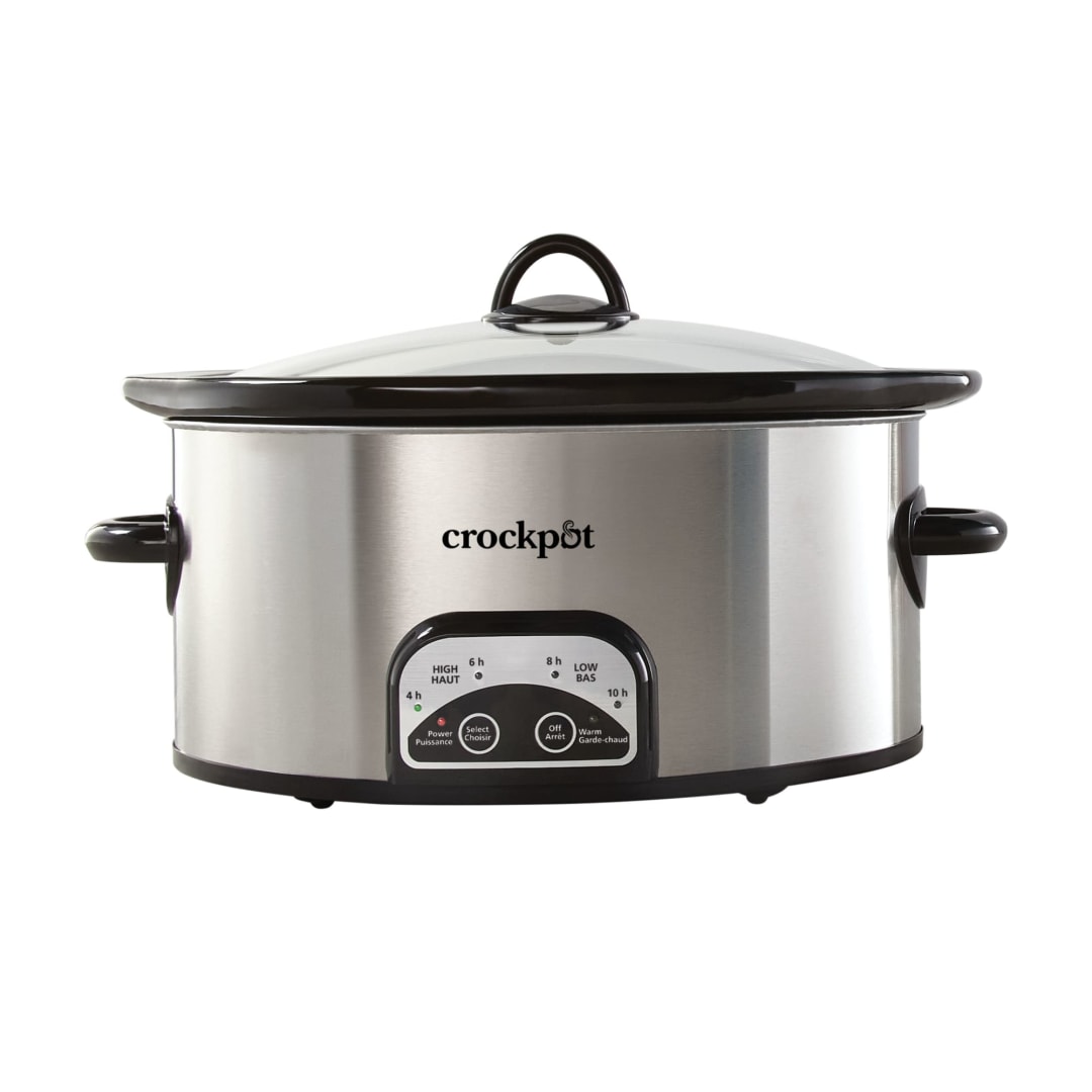 Crockpot® 6 Qt. One-Touch Slow Cooker, Stainless Steel