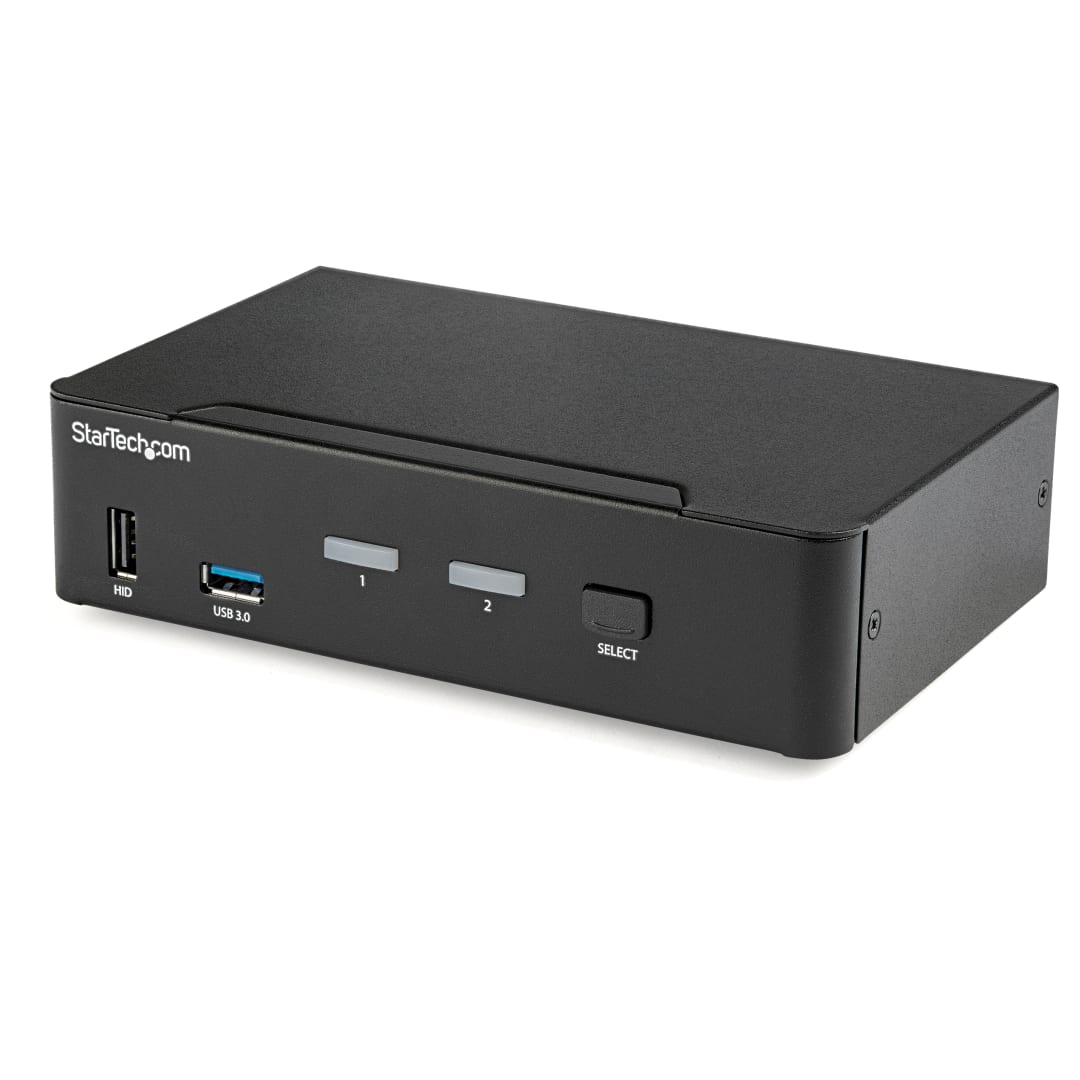 2 Port DP 4K60 KVM w  Audio and USB 3 0 Hub