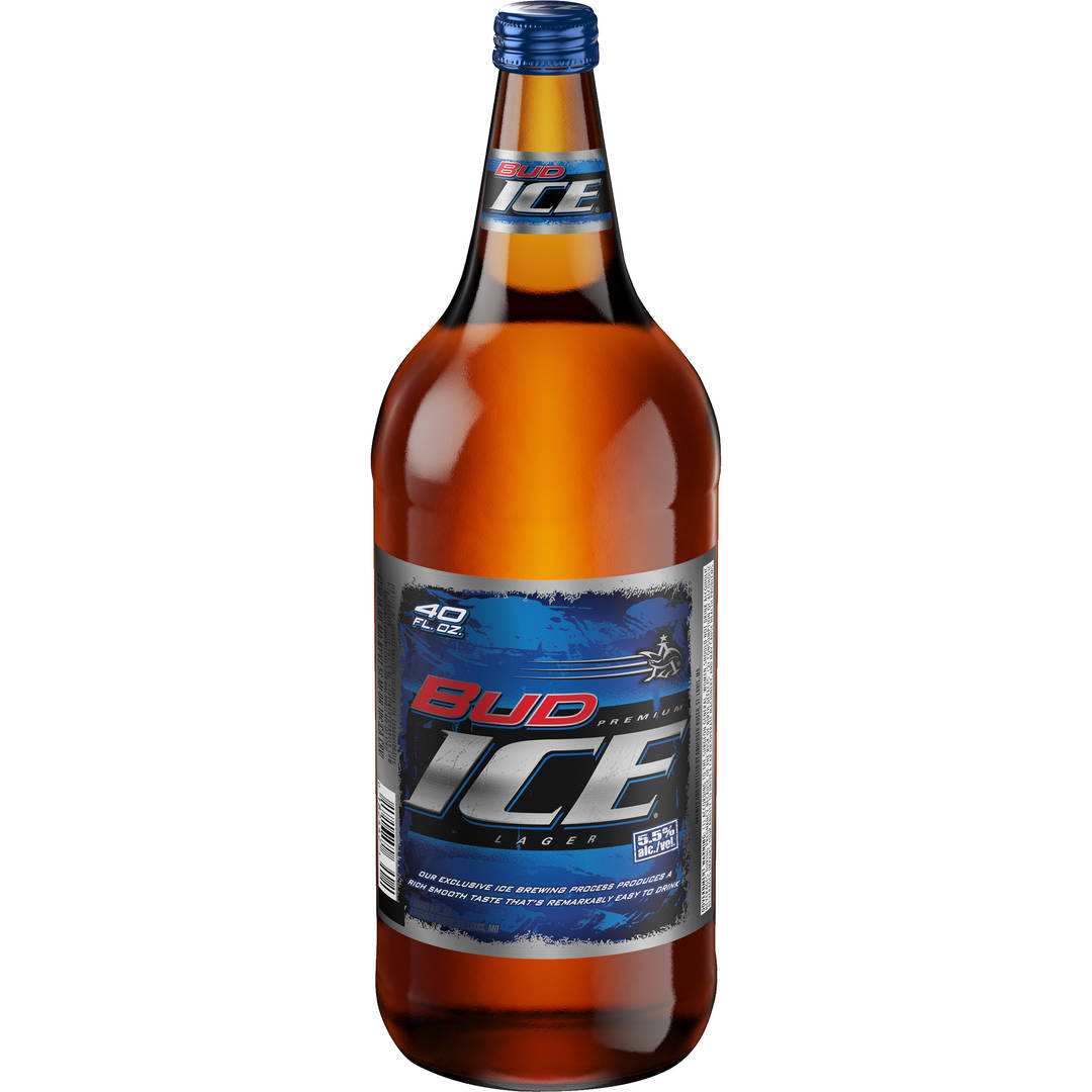 Bud Ice® Lager, 40 fl. oz. Bottle