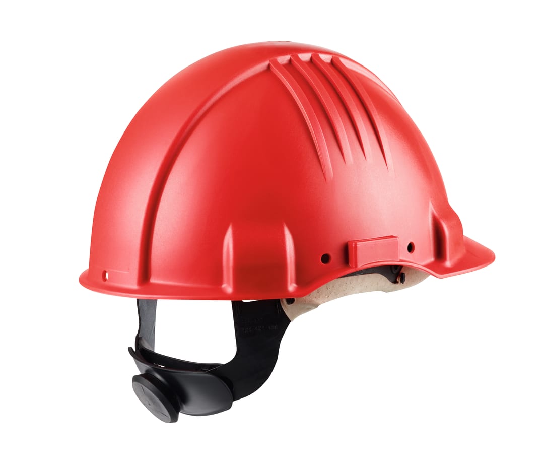 3M™ Yüksek Isı Sert Başlık, Mandallı, Havalandırmasız, Dielektrik 1000 V, Deri Ter Bantlı, Kırmızı, G3501M-RD