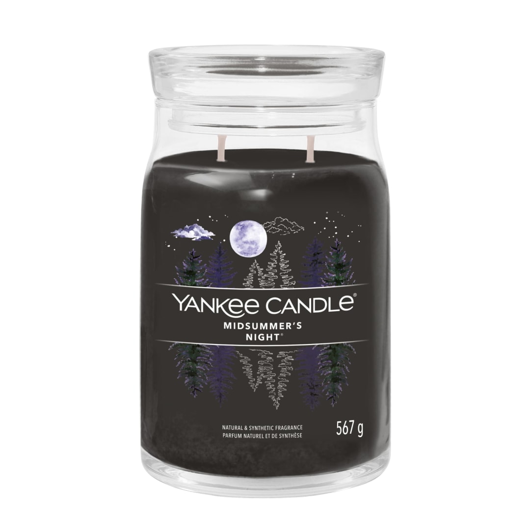 Yankee Candle® Signature Scented Candle | Midsummer's Night Large Jar Candle with Double Wicks | Soy Wax Blend