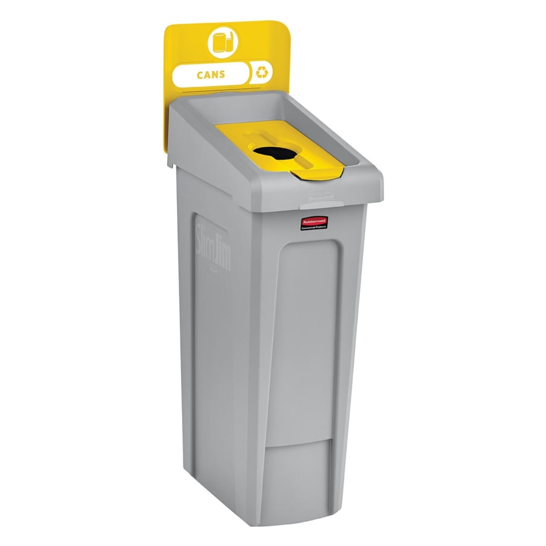 Rubbermaid Commercial Products SLIM JIM 23 Gallon 1-Stream Bottles/Cans Station
