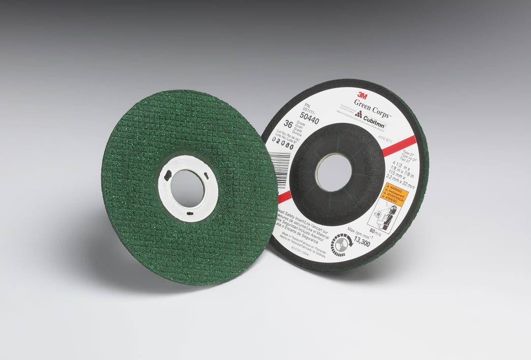 Pružný brúsny kotúč 3M™ Green Corps™, 125 mm x 22 mm, P36, PN60634