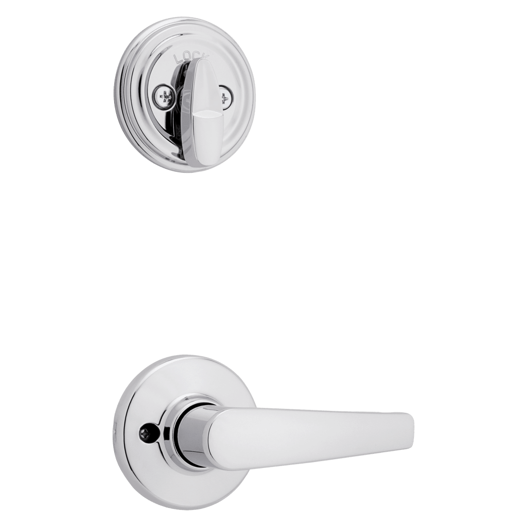 966 Single Cylinder Interior Pack w/ Delta Lever for Signature Series Handlesets in Polished Chrome