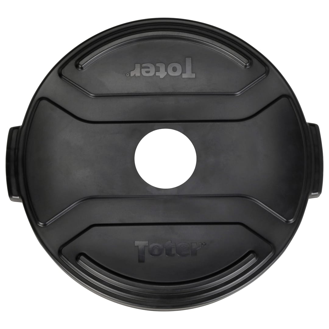 44 Gal. Round Trash Can Lid - Black