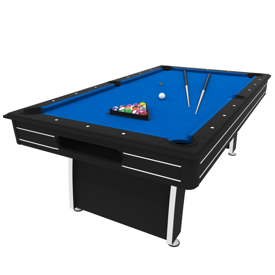 Fat Cat Tucson 7' Pool Table with Ball Return Blue Playing Surface