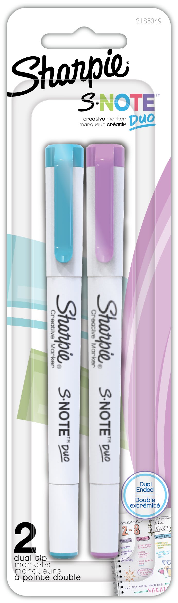 SHARPIE S NOTE DUAL TIP 2CT