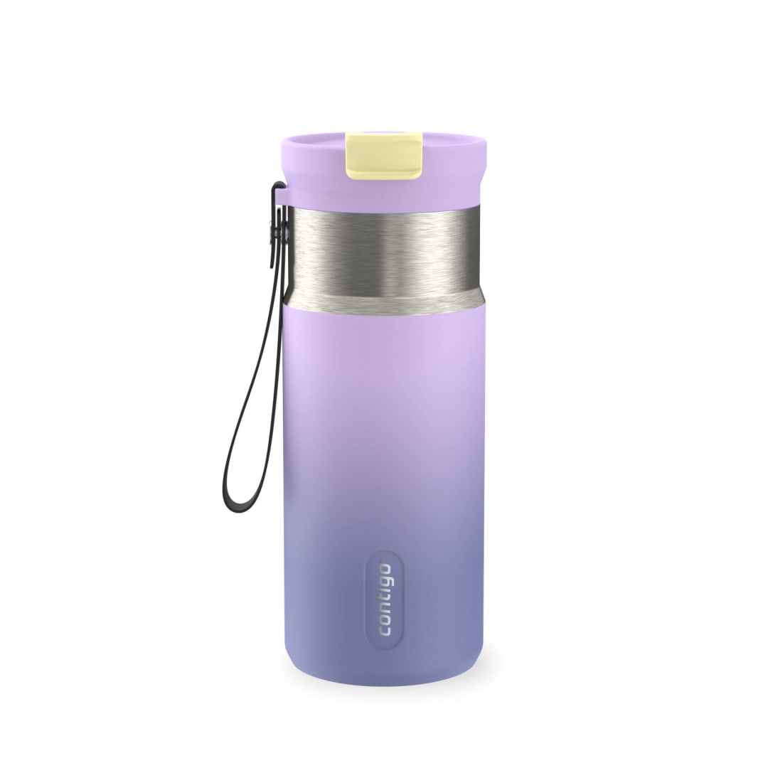 Contigo DualSip 16 oz Compact Leakproof Insulated Water Bottle with 2-Way Lid