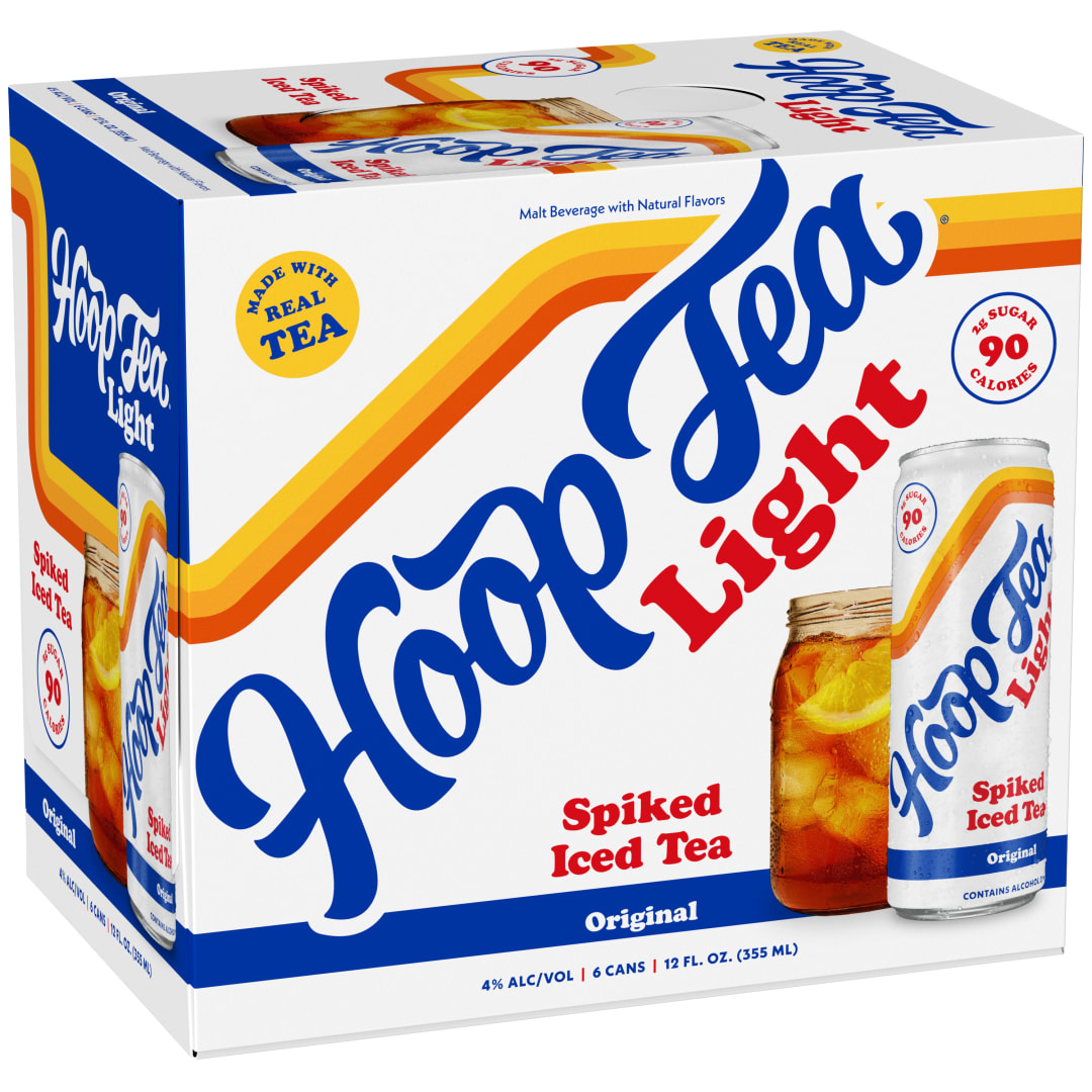 Hoop Tea Spiked Light Original Iced Tea 6 - 12 fl oz Cans
